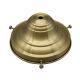 6" Lip Fitter Glass Holder - Steel - Satin Brass Finish - 3 X 3/4" Shank Finished Set Screws -  Individually Bagged
