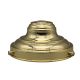6" Lip Fitter Glass Holder - Steel - Brass Plated Finish - 3 X 3/4" Shank Finished Set Screws -  Individually Bagged