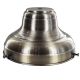 6" Lip Fitter Glass Holder - Steel - Antique Brass Finish - 3 X 3/4" Shank Finished Set Screws - Individually Bagged