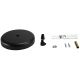 Modern Canopy Pendant Kit - Black