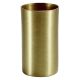 Steel Candelabra Base Straight Edge Candle Cup - Satin Brass