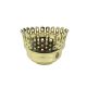 3" Steel Chimney Glass Holder - Brass Plated