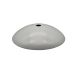 Neckless Ball Holder Cover - For 3" Opening Balls - 6" Balls - 0.7T Steel - Matte White