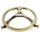 Cast Brass Glass Holders, for 3-1/4" Glass Lip - Polished No Laquer
