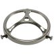 Cast Brass Glass Holders, for 3-1/4" Glass Lip - Polished Nickel