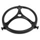 Cast Brass Glass Holders, for 3-1/4" Glass Lip - Black