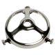 Cast Brass Glass Holders, for 2-1/4" Glass Lip - Polished Nickel