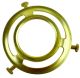 2-1/4" Fitter Cast Brass Uno Glass Holder With (3) 8-32 X 1/2" Knurled Thumbscrews - Unfinished