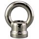1" Cast Brass Loop With Wireway - Polished Nickel
