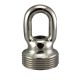 2-1/8" 1/4IP Heavy Duty Cast Brass Screw Collar Loop - Polished Nickel