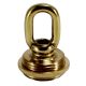 1-3/4" 1/4IP Cast Brass Screw Collar Loop - Polished & Lacquered
