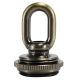 1-3/4" 1/4IP Cast Brass Screw Collar Loop - Antique Brass