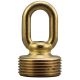 1-3/4" 1/4IP Cast Brass Screw Collar Loop - Unfinished