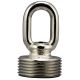 1-3/4" 1/8IP Cast Brass Screw Collar Loop - Polished Nickel
