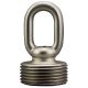 1-3/4" 1/8IP Cast Brass Screw Collar Loop - Satin Nickel