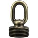 1-3/4" 1/8IP Cast Brass Screw Collar Loop - Antique Brass