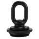 1-3/4" 1/8IP Cast Brass Screw Collar Loop - Black