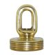1-9/16" 1/4IP Heavy Duty Cast Brass Screw Collar Loop - Unfinished