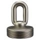 1-9/16" 1/4IP Heavy Duty Cast Brass Screw Collar Loop - Satin Nickel