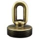 1-9/16" 1/4IP Heavy Duty Cast Brass Screw Collar Loop - Antique Brass