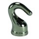 Solid Brass Hook With Wireway 1/8F - Polished Nickel