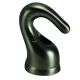Solid Brass Hook With Wireway 1/8F - Satin Nickel