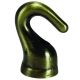 Solid Brass Hook With Wireway 1/8F - Antique Brass