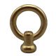 Solid Brass Loop 2-3/4" Dia X 3-1/2" Ht -  With Wireway - 1/4F - Burnished