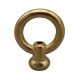 Solid Brass Loop 2-3/4" Dia X 3-1/2" Ht -  With Wireway - 3/8F - Burnished
