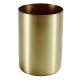 2-1/4" Steel Medium Base Straight Edge Candle Cup - Satin Brass