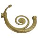 6-1/4" Cast Brass Fluted Arm