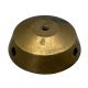 3-1/2" Cast Brass Tapered Body Ring With Top-No Holes