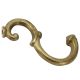 6" Spread Cast Brass "S" Arm With Wireway Ends Tapped 1/8IPS