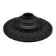 6" Solid Brass Canopy Slip 1-1/16"  - Black With Hi-Lites