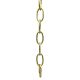 8 Gauge Standard Oval Chain-Satin Brass