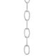 8 Gauge Standard Oval Chain - Satin Nickel