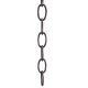 8 Gauge Standard Oval Chain - Rubbed Bronze
