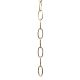 11 Gauge Steel Chain 1 Yard - Brass Plated