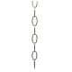 11 Gauge Steel Chain 1 Yard - Nickel Plated
