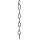 11 Gauge Steel Chain 1 Yard - Antique Brass