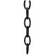4 Gauge Heavy Oval Chain - Black