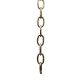 4 Gauge Steel Chain 1 Yard Satin Brass