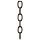 4 Gauge Heavy Oval Chain - Rubbed Bronze