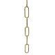 Embossed Chain 1 Yard - Brass Plated