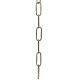 Embossed Chain 1 Yard - Antique Brass Plated