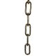 100Lb. Heavy Oval Chain - Antique Brass - 2-1/4" Link Length