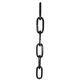 100Lb. Heavy Oval Chain - Black - 2-1/4" Link Length