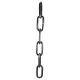 100Lb. Heavy Oval Chain - Pewter - 2-1/4" Link Length