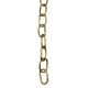 8 Gauge Solid Brass Chain 1 Yard - Unfinished Clean Chain