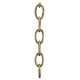 4 Gauge Heavy Oval Chain - Unfinished - Solid Brass